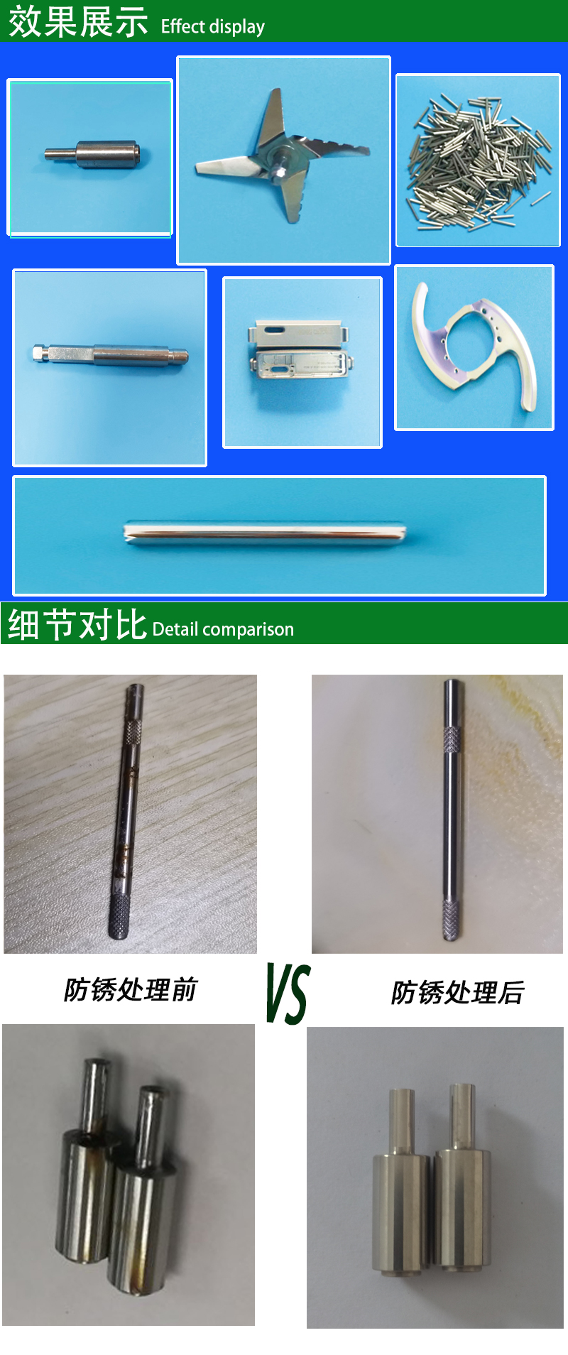 不锈铁常温钝化液产品效果