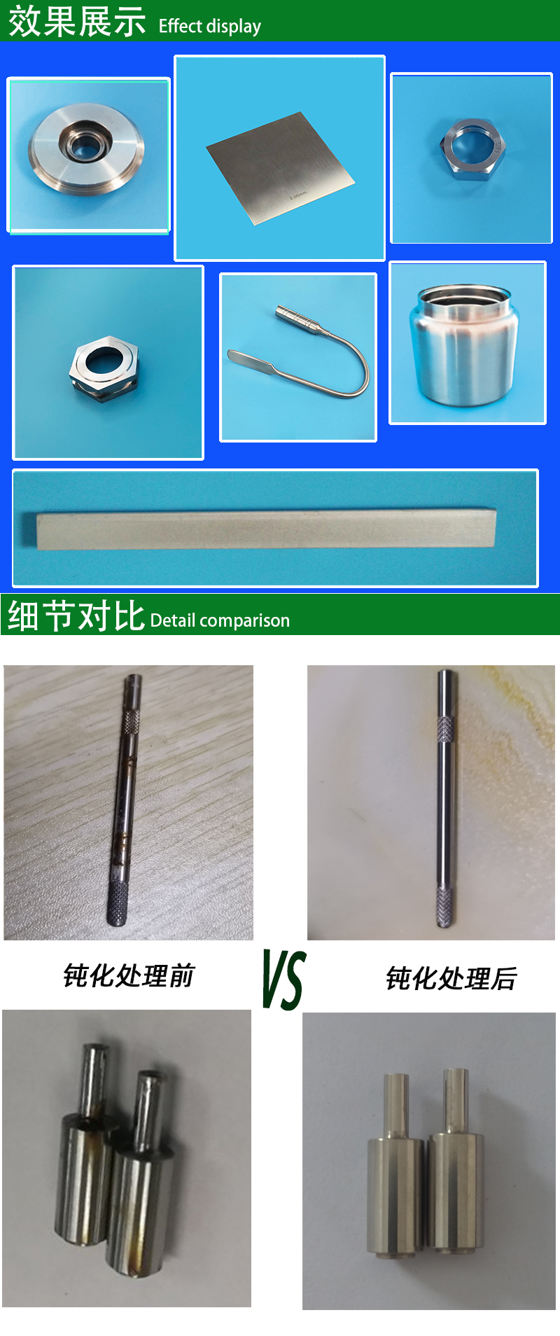 不锈钢钝化液AJC2001效果展示